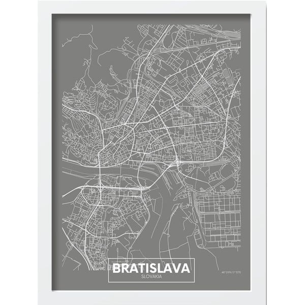 Plakat w ramie 40x55 cm Bratislava – Wallity