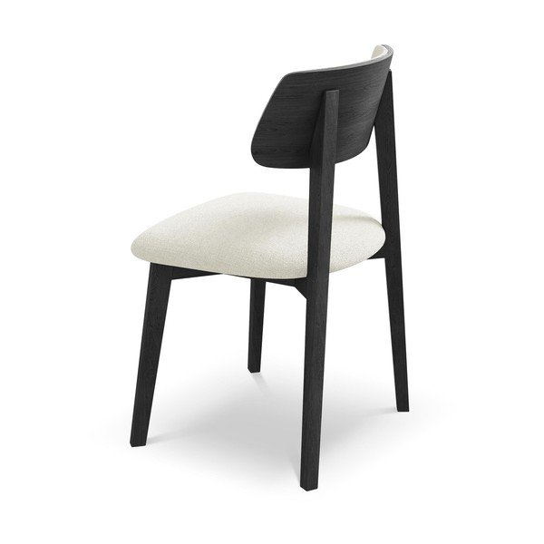 Kremowe krzesło z litego drewna Niu – Makamii-image-3