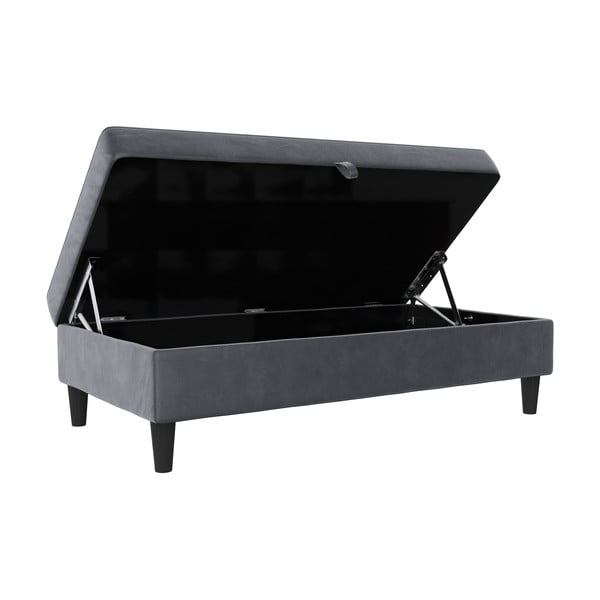 Szary aksamitny podnóżek Hartford – Støraa-image-4