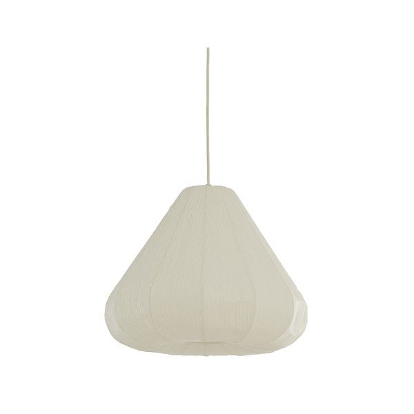 Kremowa lampa wisząca z papierowym kloszem ø 10 cm Sarella – Light & Living