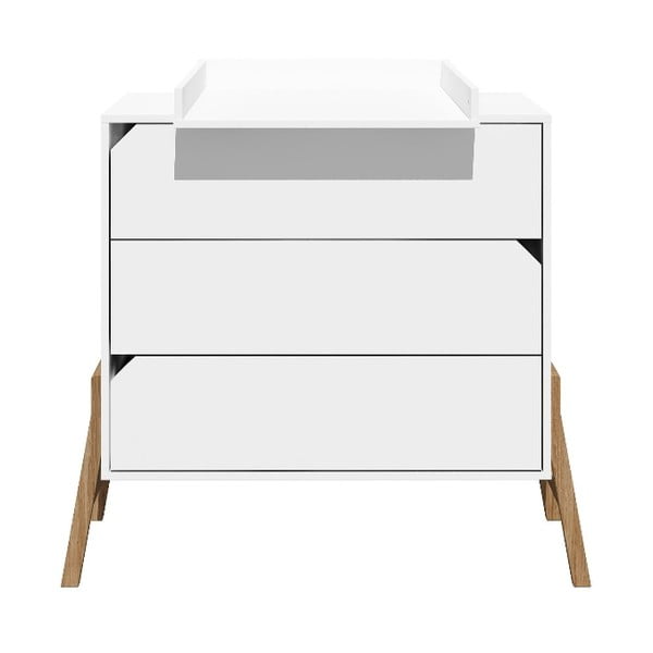 Biała komoda z 3 szufladami BELLAMY Lotta-image-2