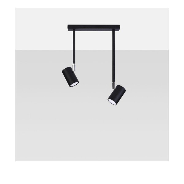 Czarna lampa punktowa 10x30 cm Jones – Sollux-image-4