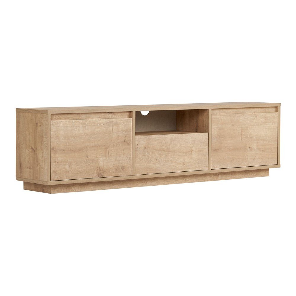 Szafka pod TV w dekorze dębu w naturalnym kolorze 160x42x30 cm Sentinel – Kalune Design