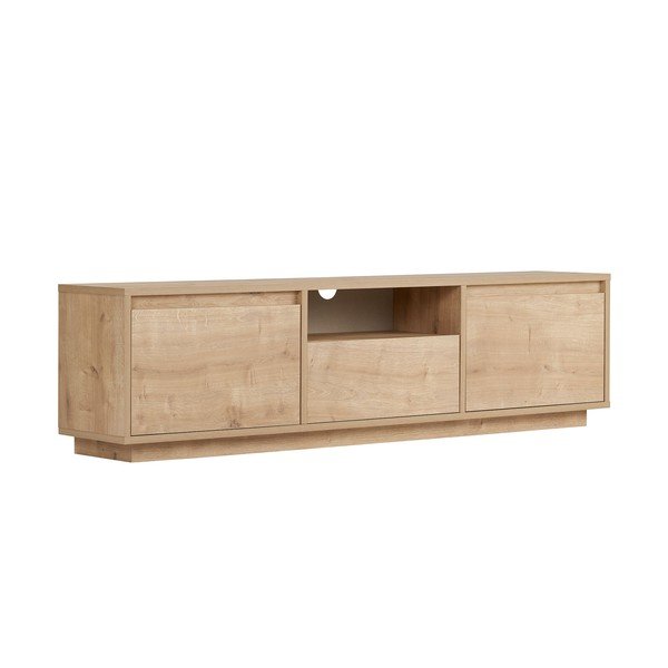Szafka pod TV w dekorze dębu w naturalnym kolorze 160x42x30 cm Sentinel – Kalune Design