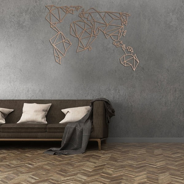 Metalowa dekoracja ścienna w kolorze miedzi Homemania Decor World-image-4