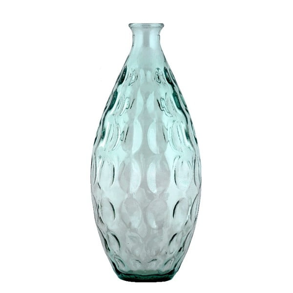 Jasnozielony wazon ze szkła z recyklingu Dekor Dune, wys. 38 cm