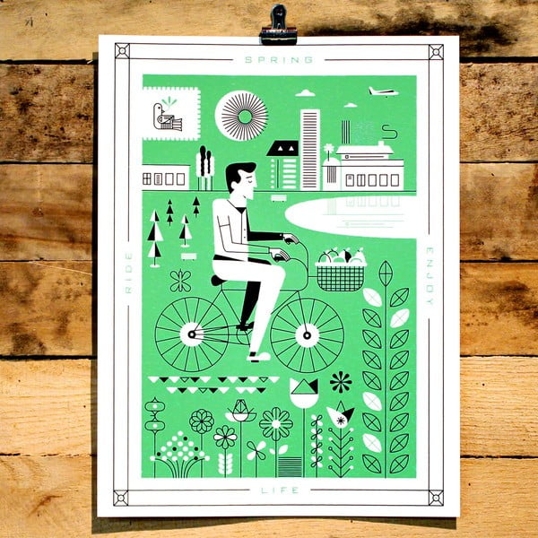 Plakat Spring, 41x30 cm