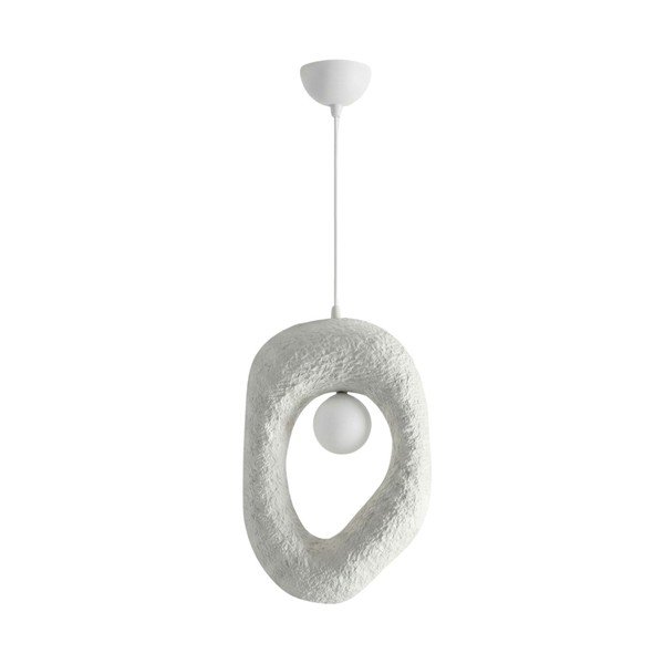 Biała metalowa lampa wisząca Lore – Opviq lights