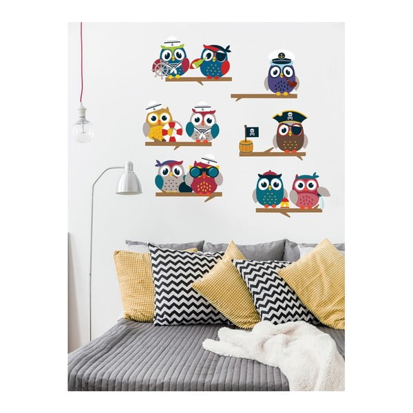 Zestaw naklejek Ambiance Owls-image-1