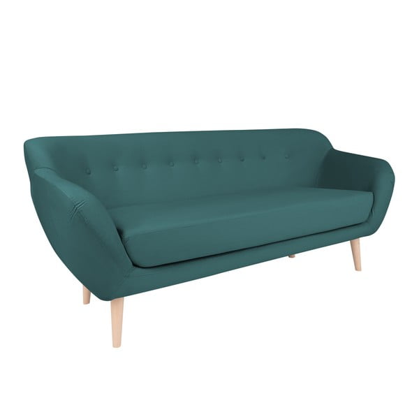 Turkusowa sofa trzyosobowa BSL Concept Eleven
