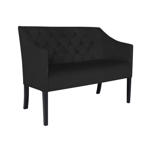 Czarna sofa 2-osobowa Micadoni Home Mauricio-image-4