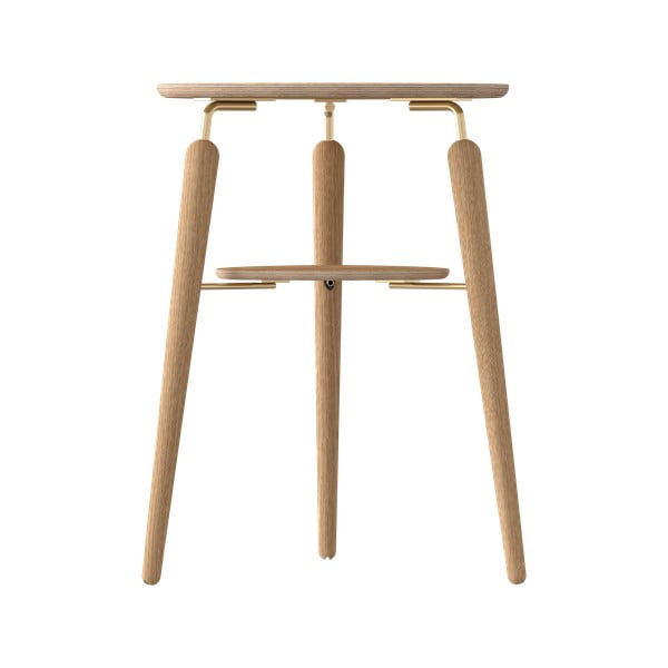 Okrągły stolik z litego drewna dębowego ø 46 cm My Spot – UMAGE