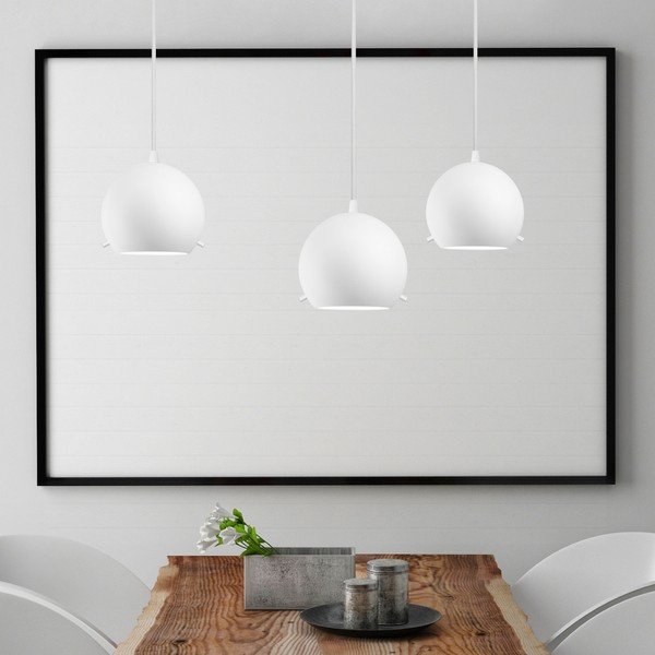 Biała matowa potrójna lampa wisząca Sotto Luce Myoo-image-1