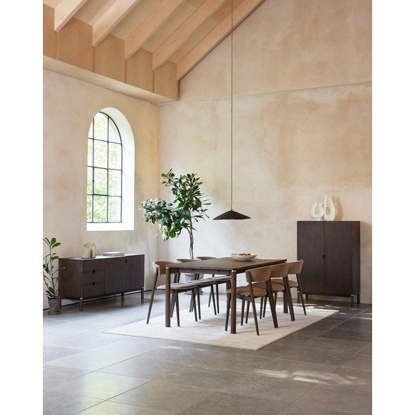 Beżowo-ciemnobrązowe metalowe krzesła zestaw 2 szt. Revere – Unique Furniture-image-4