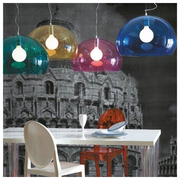 Zielona lampa wisząca Kartell Fly-image-2