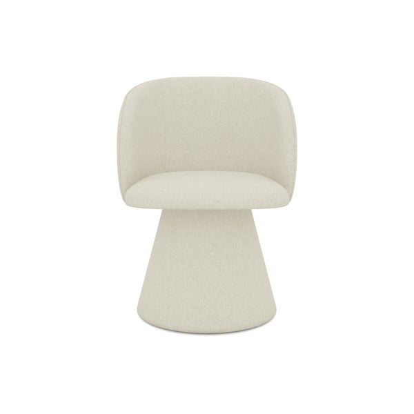 Kremowy tapicerowany fotel jadalniany Maia – Makamii-image-1