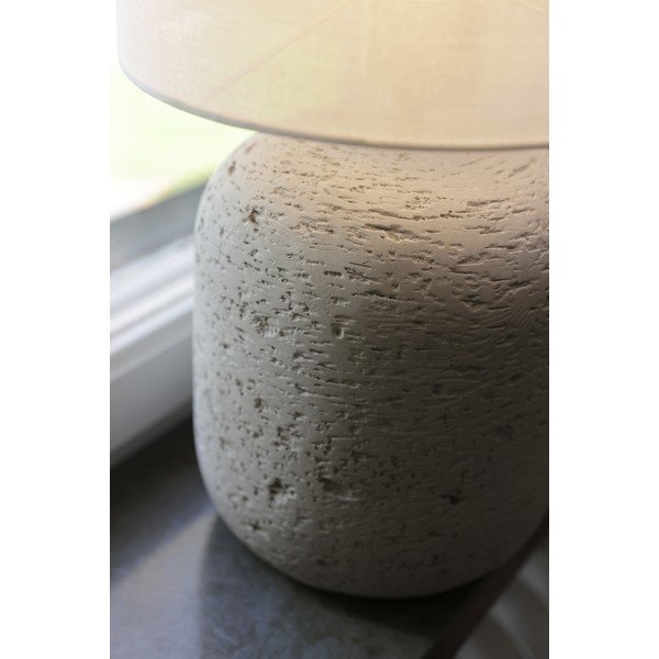 Szara lampa stołowa z tekstylnym kloszem (wysokość 44 cm) Montagna – Markslöjd-image-3