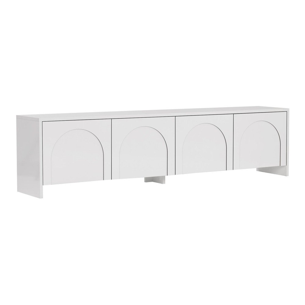 Biała szafka pod TV 180x45x32 cm Aurelia – Kalune Design