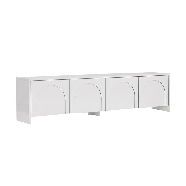 Biała szafka pod TV 180x45x32 cm Aurelia – Kalune Design