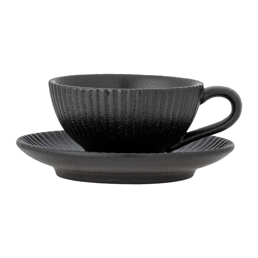 Czarna filiżanka do cappuccino ceramiczna 200 ml Neri – Bloomingville