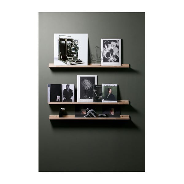 Półka na zdjęcia z litego drewna dębowego 120 cm Studio – WOOOD-image-3