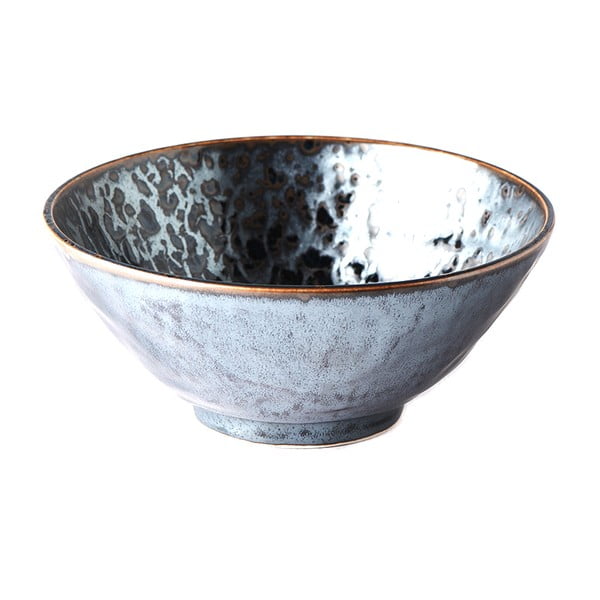 Czarna ceramiczna miska MIJ Black Pearl, ø 20 cm