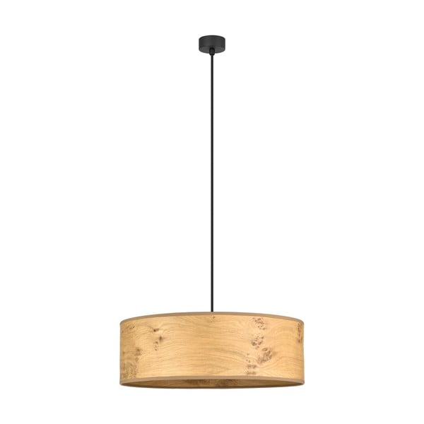 Beżowa lampa wisząca z drewnianego forniru Sotto Luce Ocho XL, ⌀ 45 cm