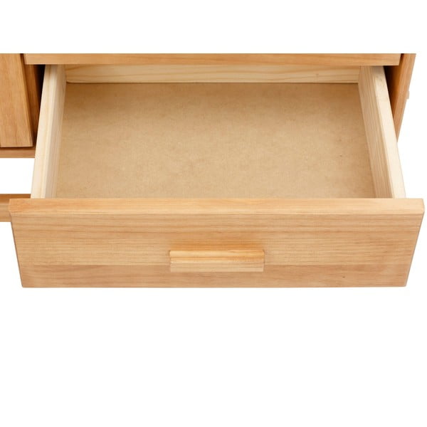 Komoda z drewna sosnowego z rattanowymi drzwiczkami Støraa Jolene, szer. 90 cm-image-4