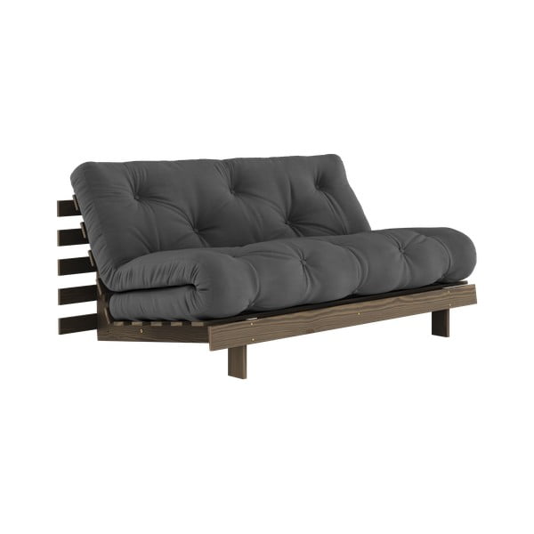 Czarna rozkładana sofa 160 cm Roots – Karup Design