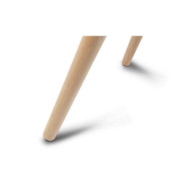 Biały stolik z nogami z drewna bukowego Furnhouse Fly, 75x43 cm-image-3