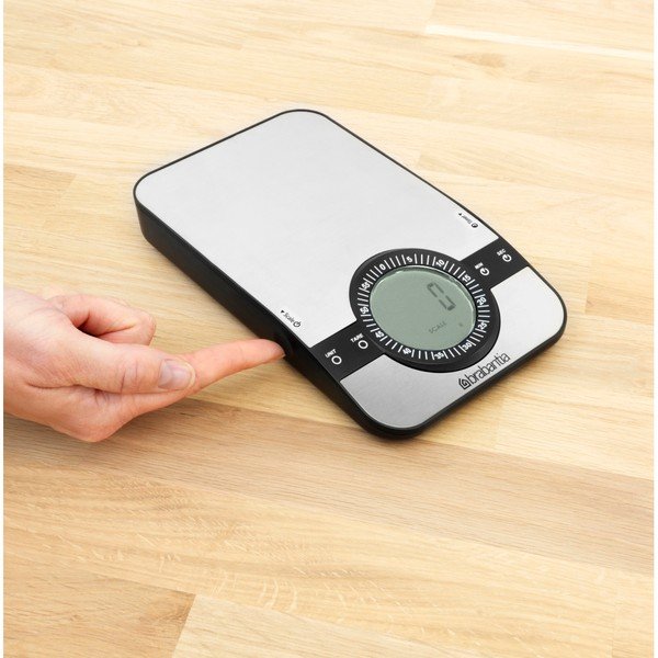 Czarnobiała waga kuchenna Brabantia Timer-image-1