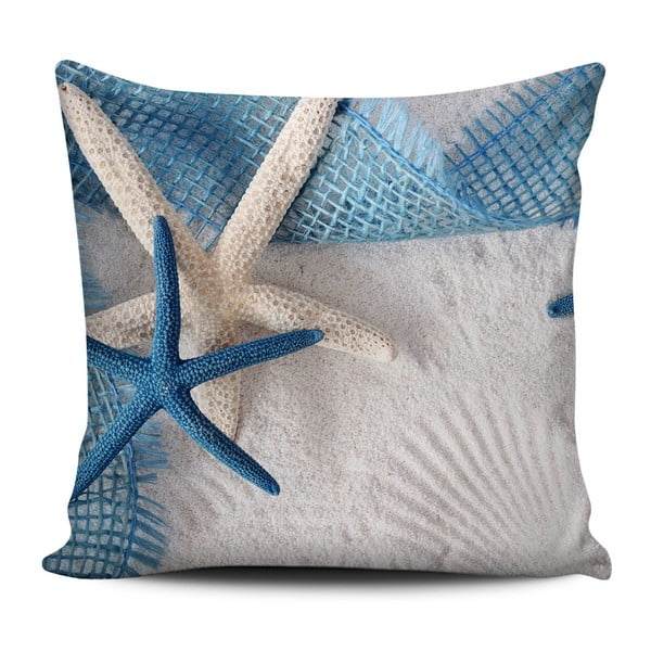 Poduszka Home de Bleu Tropical Starfishs, 43x43 cm