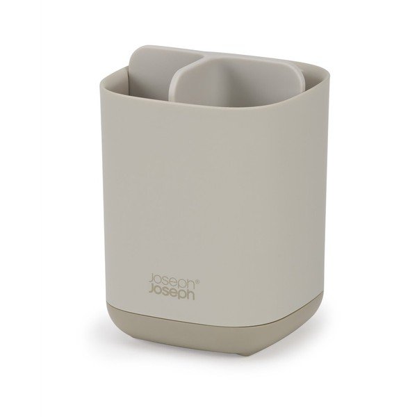 Beżowy plastikowy stojak na szczoteczki do zębów EasyStore – Joseph Joseph