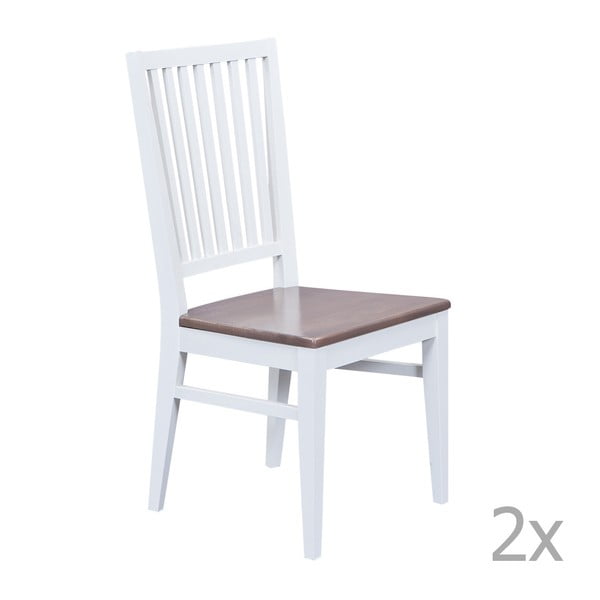 Zestaw 2 białych krzeseł 13Casa Rio