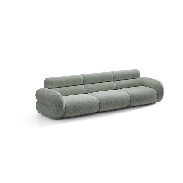 Niebieska sofa z tkaniny szenilowej 305 cm Neo – Micadoni 