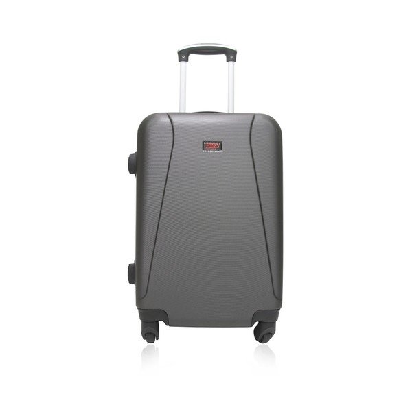 Komplet 3 szarych walizek na kółkach i kuferka na kosmetyki Hero Lanzarote-C-image-2