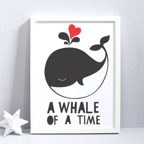 Plakat Karin Åkesson Design Whale Of Time, 30x40 cm