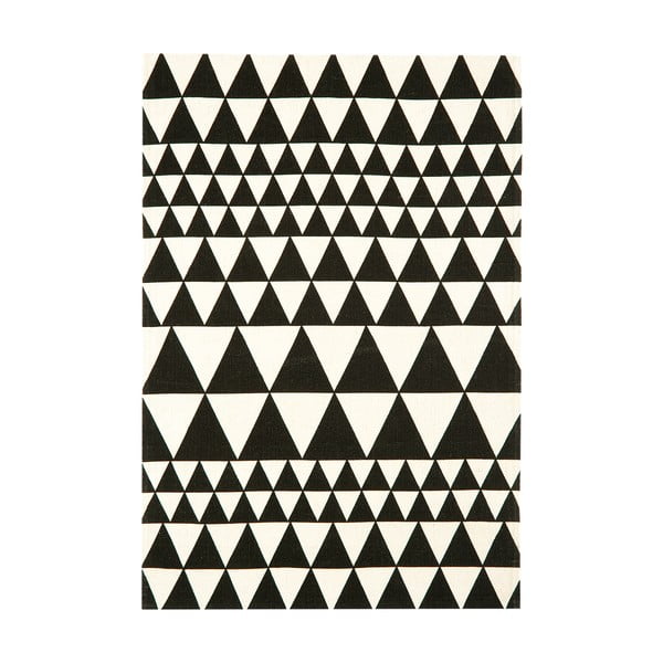 Czarno-biały dywan Asiatic Carpets Triangles, 120x170 cm