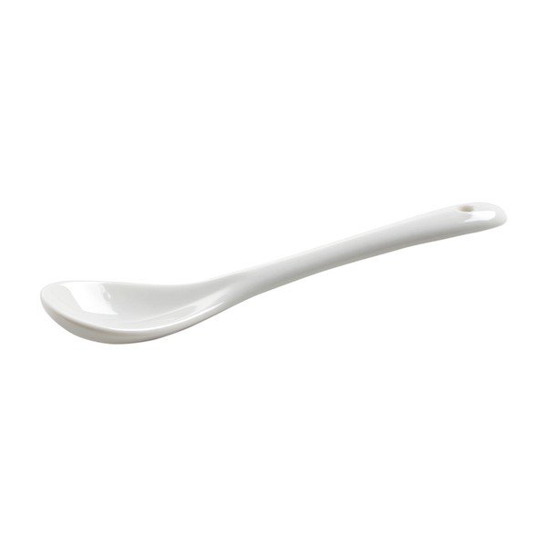 Biała porcelanowa łyżeczka do herbaty Maxwell & Williams Basic