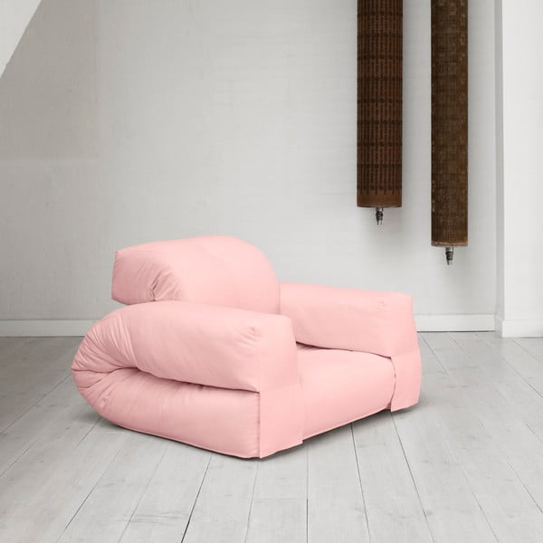 Fotel rozkładany Karup Hippo Pink Peonie