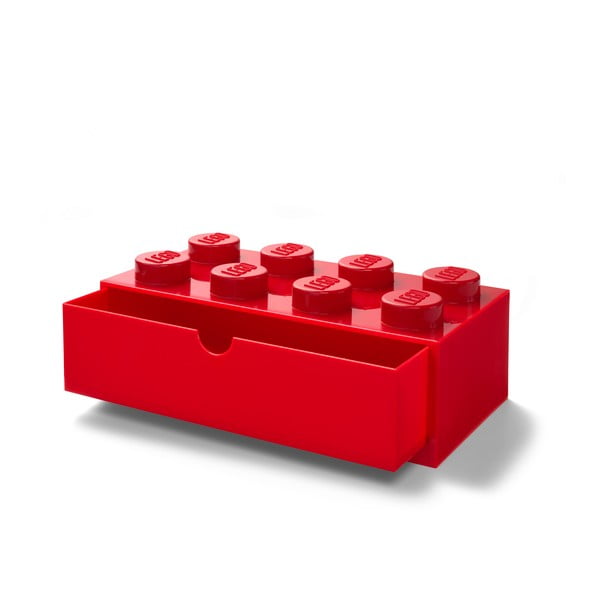 Czerwony pojemnik z szufladką LEGO®, 31x16 cm-image-1