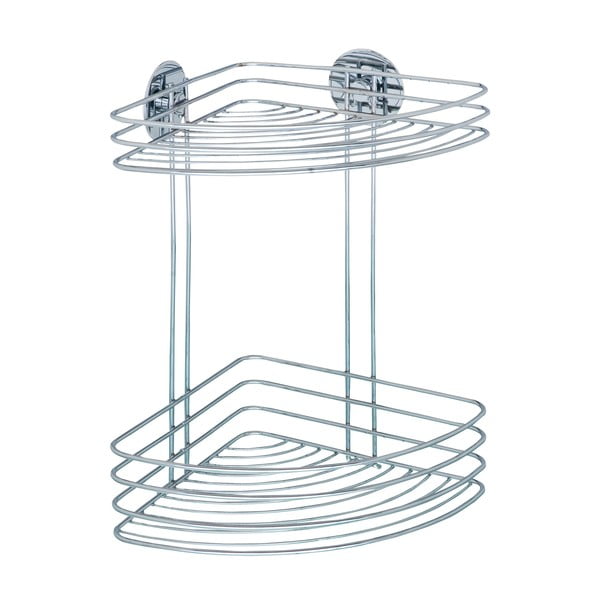 Samoprzyczepna 2-poziomowa półka narożna Turbo -Loc, 20x26 cm-image-1