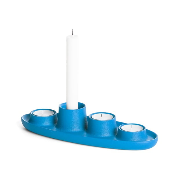Niebieski świecznik EMKO Aye Aye Four Candles