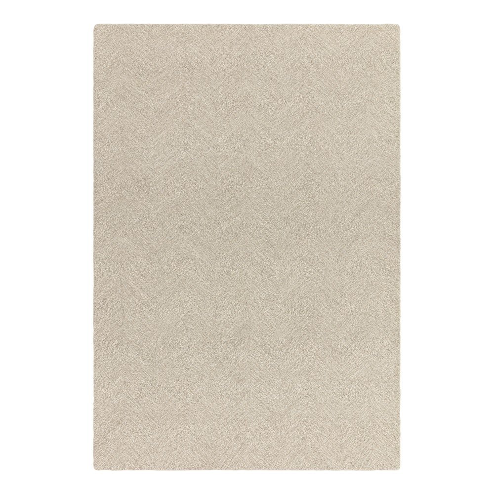Kremowy dywan z mieszanki wełny tkany ręcznie 160x230 cm Theodore Chevron – Asiatic Carpets