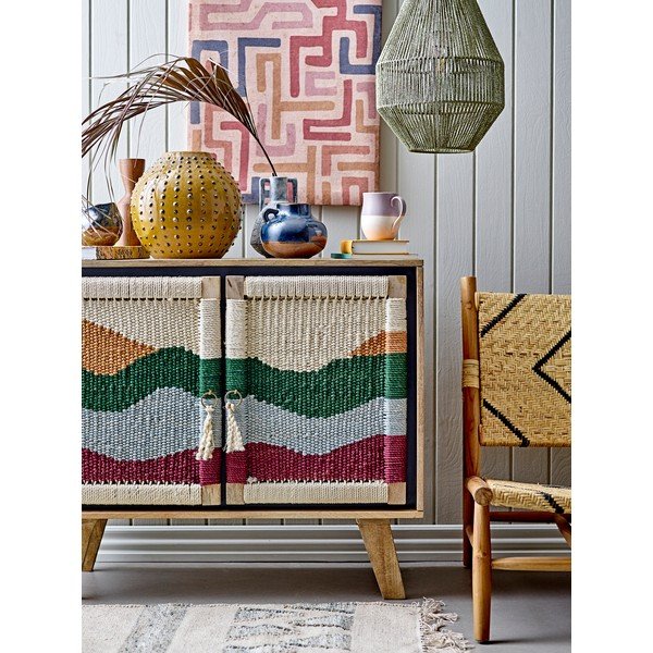 Niska komoda z drewna mango 93x80 cm Sedik − Bloomingville-image-2