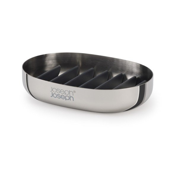 Mydelniczka ze stali nierdzewnej w kolorze srebra z połyskiem EasyStore Luxe – Joseph Joseph