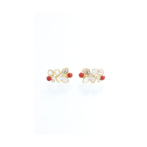 Pozłacane kolczyki z kryształami Swarovski Elements Laura Bruni Elvira-image-1