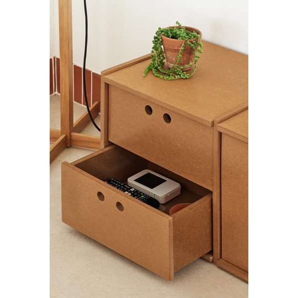 Szafka pod TV w naturalnym kolorze 157x42x40 cm Wally – Teulat-image-4