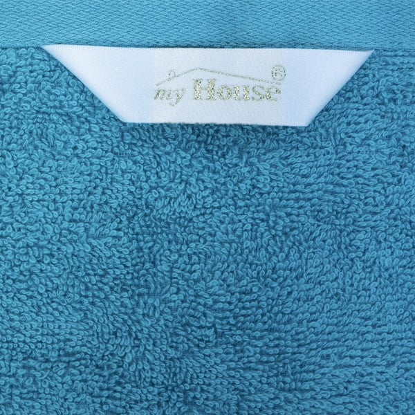 Niebieski bawełniany ręcznik 50x100 cm Darwin – My House-image-3