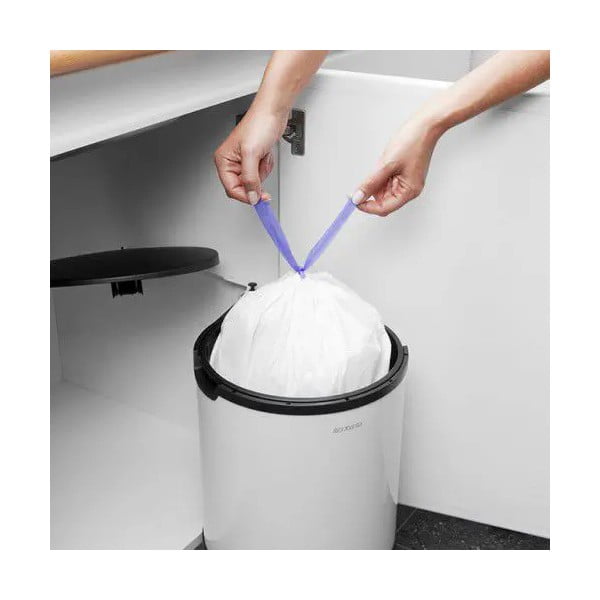 Biały stalowy kosz na śmieci do zabudowy 15 l – Brabantia-image-2